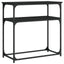 konsolbord 75x35,5x75 cm konstrueret træ sort