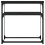 konsolbord 75x35,5x75 cm konstrueret træ sort