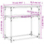 konsolbord 75x35,5x75 cm konstrueret træ sonoma-eg