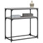 konsolbord 75x35,5x75 cm konstrueret træ grå sonoma-eg