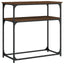 konsolbord 75x35,5x75 cm konstrueret træ brun egetræsfarve
