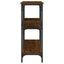 konsolbord 160x29x75 cm konstrueret træ brun egetræ