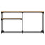 konsolbord 145x22,5x75 cm konstrueret træ sonoma-eg