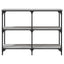konsolbord 100x29x75 cm konstrueret træ grå sonoma-eg