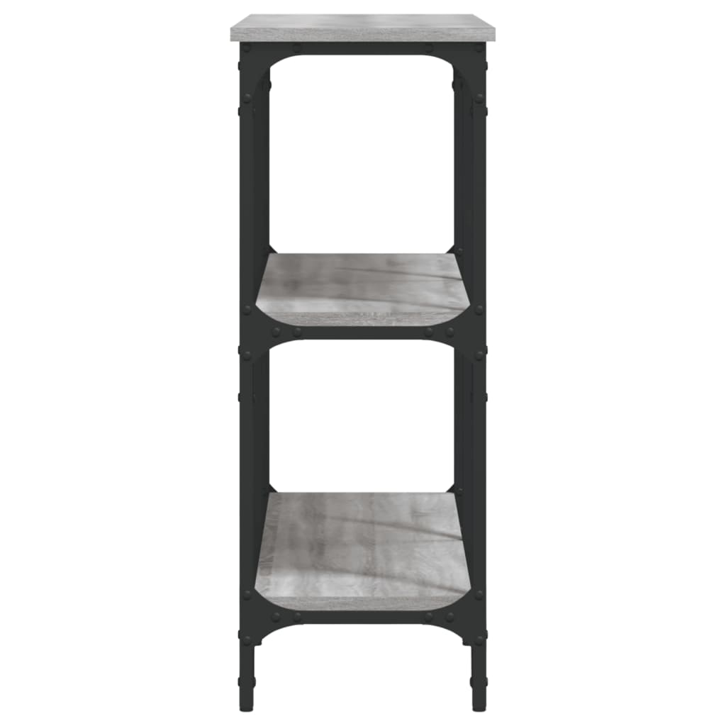 konsolbord 100x29x75 cm konstrueret træ grå sonoma-eg