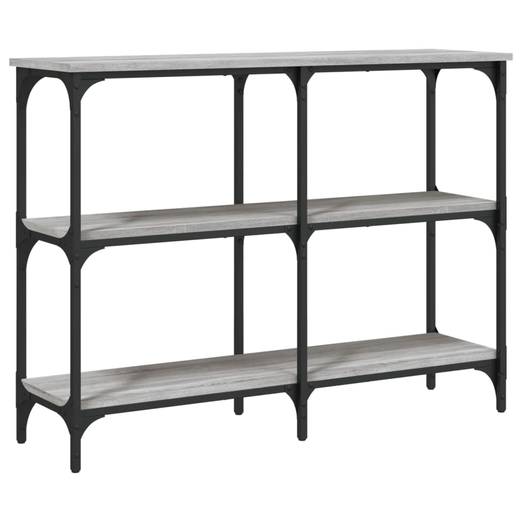 konsolbord 100x29x75 cm konstrueret træ grå sonoma-eg