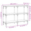 konsolbord 100x29x75 cm konstrueret træ grå sonoma-eg