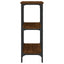 konsolbord 100x29x75 cm konstrueret træ brun egetræ