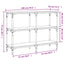 konsolbord 100x29x75 cm konstrueret træ brun egetræ