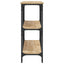konsolbord 150x29x75 cm konstrueret træ sonoma-eg