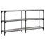 konsolbord 150x29x75 cm konstrueret træ grå sonoma-eg
