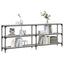 konsolbord 200x29x75 cm konstrueret træ grå sonoma-eg