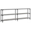 konsolbord 200x29x75 cm konstrueret træ grå sonoma-eg