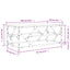 sofabord 100x50x40 cm konstrueret træ sonoma-eg