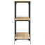 konsolbord 102x35x90 cm konstrueret træ sonoma-eg