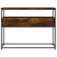 konsolbord 100x40x75 cm konstrueret træ røget egetræsfarve