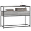 konsolbord 100x40x75 cm konstrueret træ grå sonoma-eg