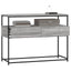 konsolbord 100x40x75 cm konstrueret træ grå sonoma-eg