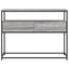 konsolbord 100x40x75 cm konstrueret træ grå sonoma-eg