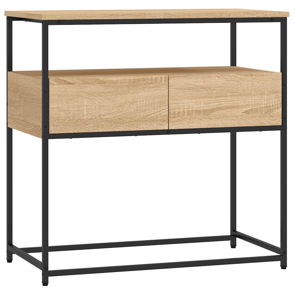 konsolbord Sonoma eg 75x40x75 cm konstrueret træ