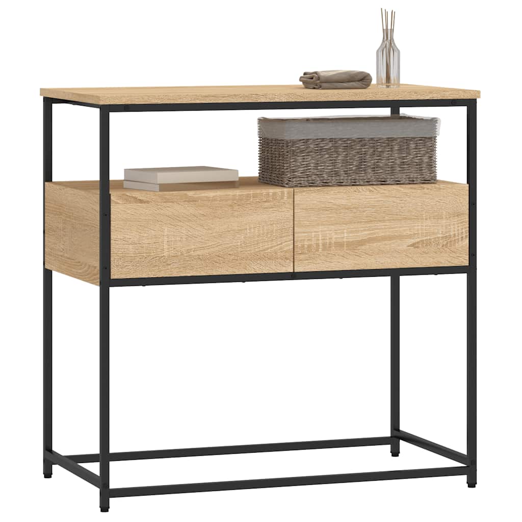 konsolbord Sonoma eg 75x40x75 cm konstrueret træ