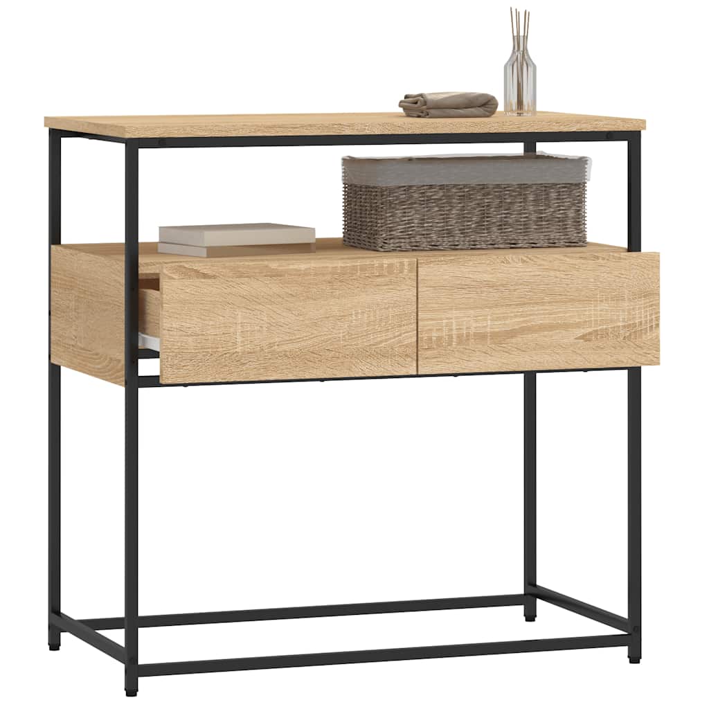 konsolbord Sonoma eg 75x40x75 cm konstrueret træ