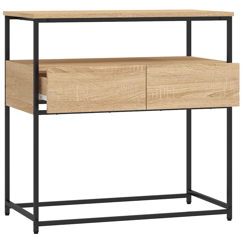 konsolbord Sonoma eg 75x40x75 cm konstrueret træ