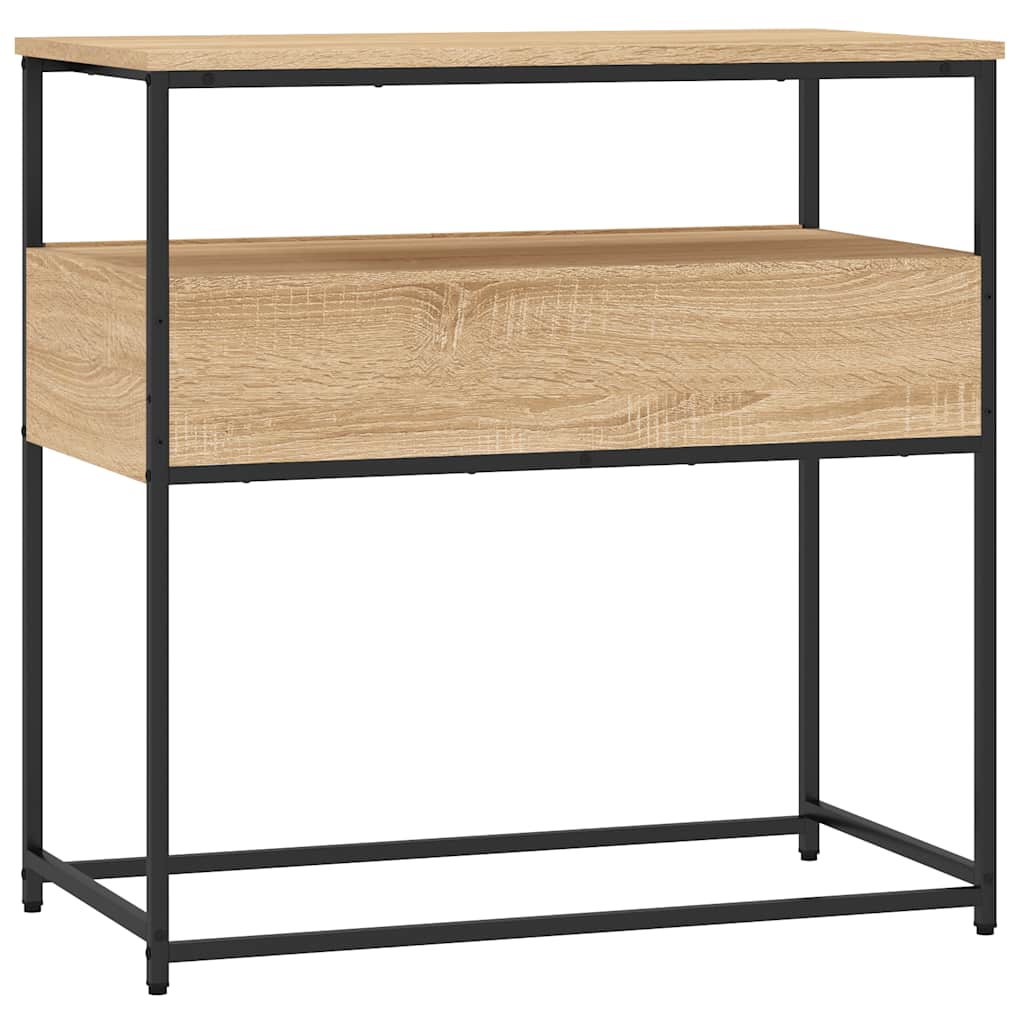 konsolbord Sonoma eg 75x40x75 cm konstrueret træ