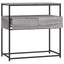 konsolbord 75x40x75 cm konstrueret træ grå sonoma-eg