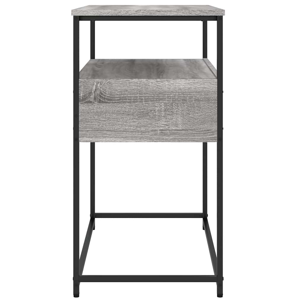 konsolbord 75x40x75 cm konstrueret træ grå sonoma-eg