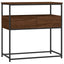 konsolbord 75x40x75 cm konstrueret træ brun egetræsfarve