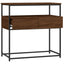 konsolbord 75x40x75 cm konstrueret træ brun egetræsfarve