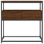 konsolbord 75x40x75 cm konstrueret træ brun egetræsfarve
