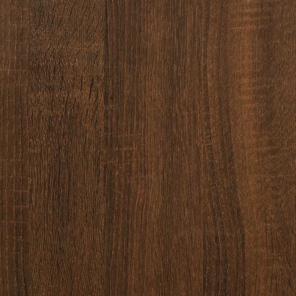 konsolbord 75x40x75 cm konstrueret træ brun egetræsfarve