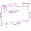 konsolbord 100x34,5x75 cm konstrueret træ sonoma-eg