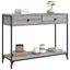 konsolbord 100x34,5x75 cm konstrueret træ grå sonoma-eg