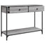 konsolbord 100x34,5x75 cm konstrueret træ grå sonoma-eg
