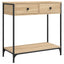 konsolbord 75x34,5x75 cm konstrueret træ sonoma-eg