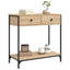 konsolbord 75x34,5x75 cm konstrueret træ sonoma-eg