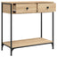 konsolbord 75x34,5x75 cm konstrueret træ sonoma-eg