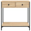 konsolbord 75x34,5x75 cm konstrueret træ sonoma-eg