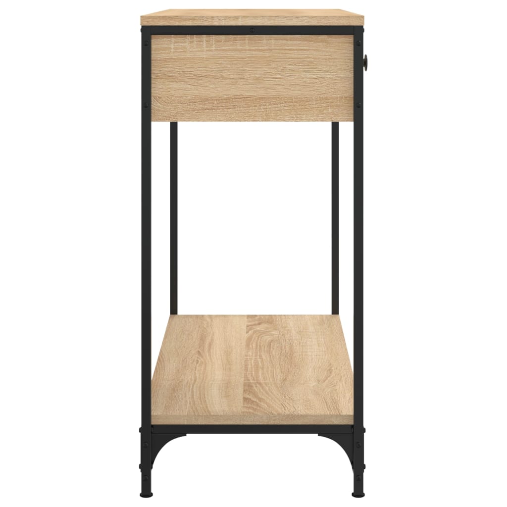 konsolbord 75x34,5x75 cm konstrueret træ sonoma-eg