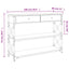 konsolbord 100x28x75 cm konstrueret træ sonoma-eg