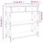 konsolbord 75x28x75 cm konstrueret træ røget egetræsfarve