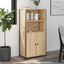 højskab 62x36x121,5 cm konstrueret træ sonoma-eg