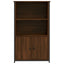 skab 62x32x103,5 cm konstrueret træ brun egetræsfarve