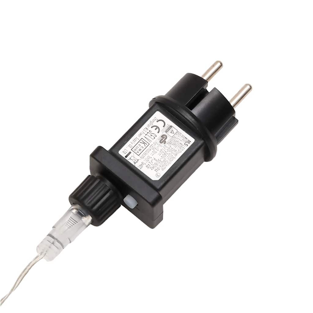 juledekoration med LED-lys foldbar 57 cm hvid