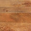 sengebord massivt mangotræ brun og sort