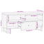 tv-bord 100x33,5x46 cm massivt mangotræ brun og sort
