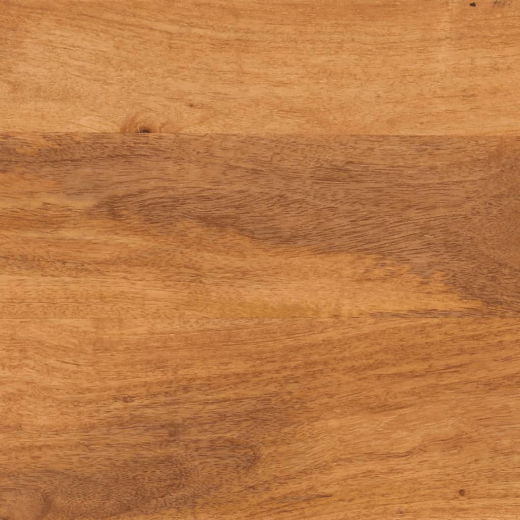 tv-bord 100x33,5x46 cm massivt mangotræ brun og sort